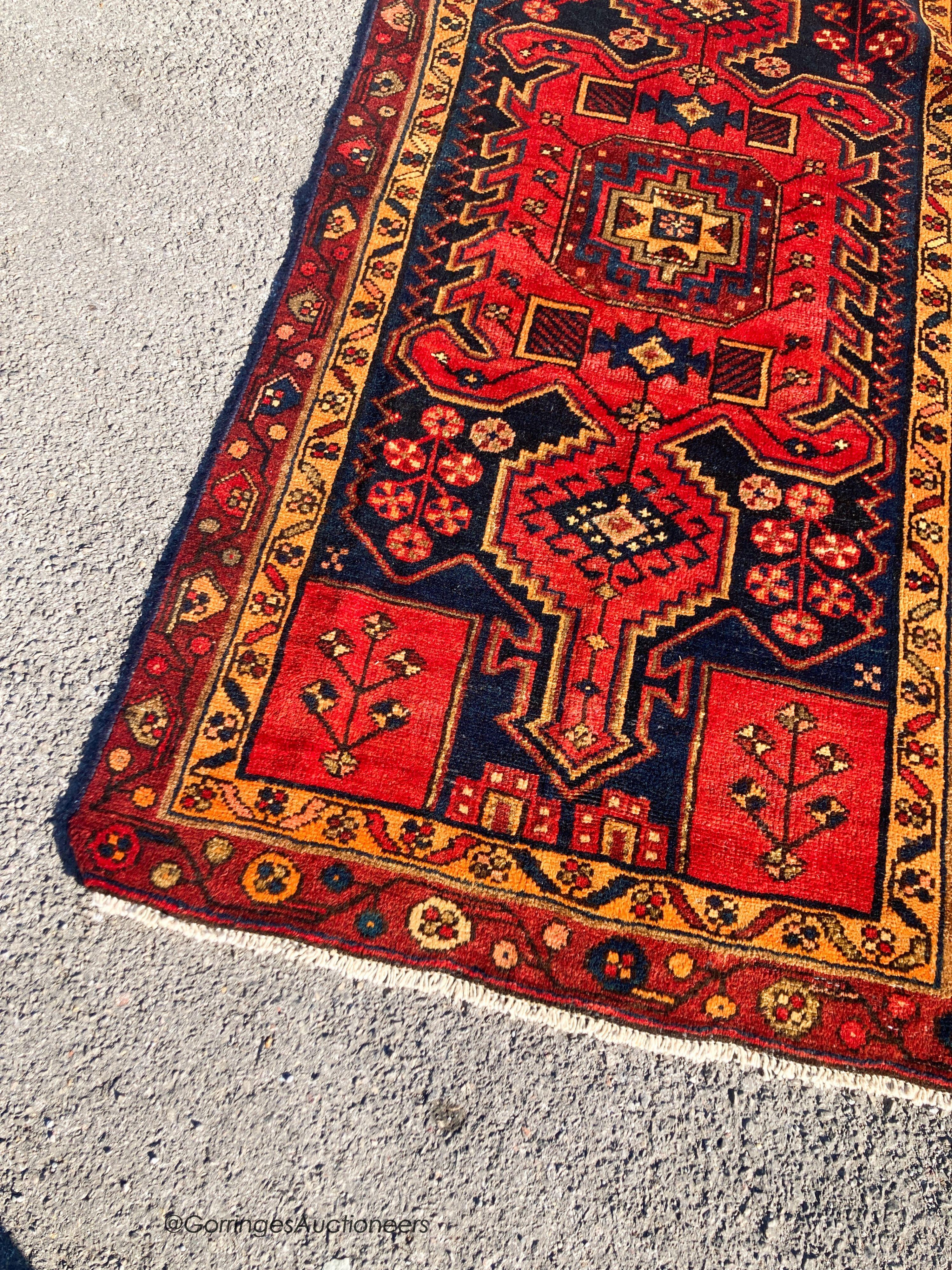 A Hamadan rug, 200 x 94cm